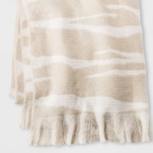 A New Day Blanket Scarf Zebra Print  Beige - Picture 2 of 5
